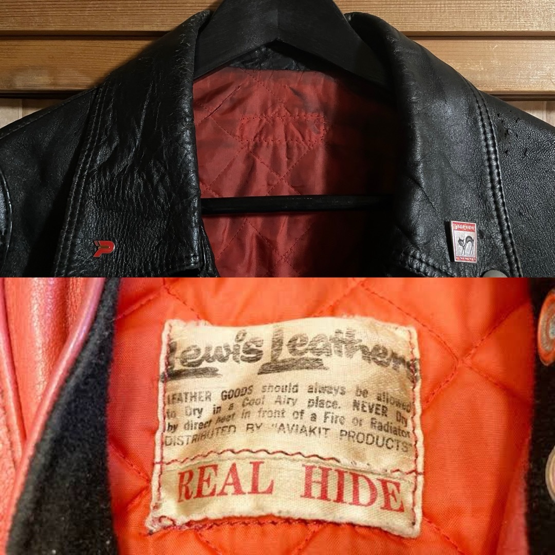 Lewis Leathers(ルイスレザー)のファレル着似 70s ルイスレザー カスタム ライダース ライトニング 40 メンズのジャケット/アウター(ライダースジャケット)の商品写真