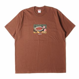 シュプリーム(Supreme)の新品同様 Supreme シュプリーム Tシャツ サイズ:XL 23SS 絵画 グラフィック クルーネック 半袖Tシャツ Strawberries Tee ブラウン トップス カットソー【メンズ】【中古】(Tシャツ/カットソー(半袖/袖なし))