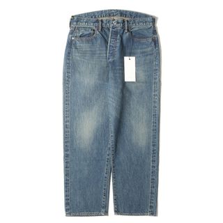 新品 A.PRESSE アプレッセ パンツ サイズ:32 23AW ウォッシュド ワイド デニムパンツ Washed Denim Wide Pants ボトムス ボタンフライ ジーンズ ジーパン インディゴ 日本製【メンズ】(デニム/ジーンズ)