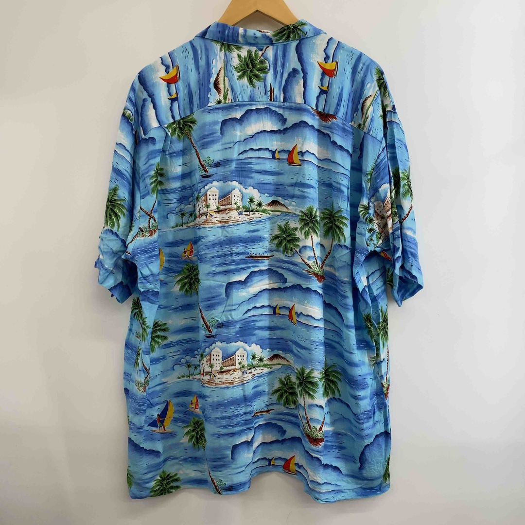 Pineapple Connection ヤシの実　海　アロハ　ブルー　ヴィンテージ メンズ 半袖シャツ メンズのトップス(シャツ)の商品写真