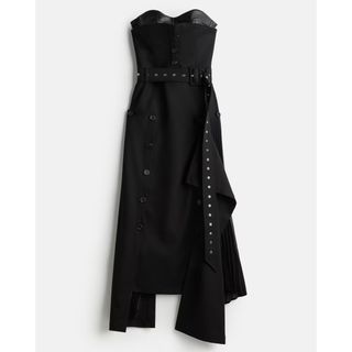 エイチアンドエム(H&M)のrokh h&m レザーブラ付きベアトップワンピース(ロングワンピース/マキシワンピース)