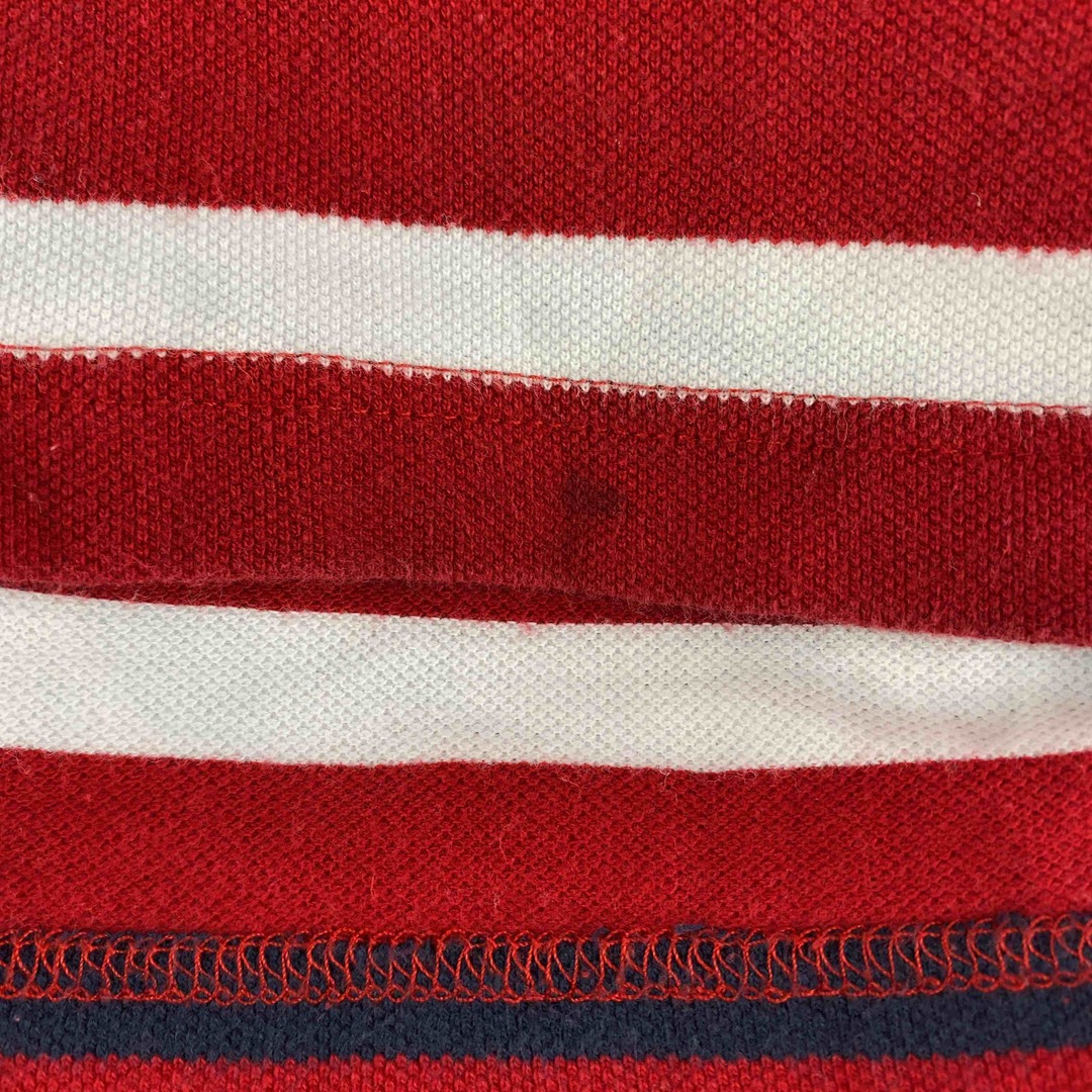 NAUTICA(ノーティカ)のNAUTICA ノーティカ　赤系　ボーダー　メンズ ポロシャツ メンズのトップス(ポロシャツ)の商品写真