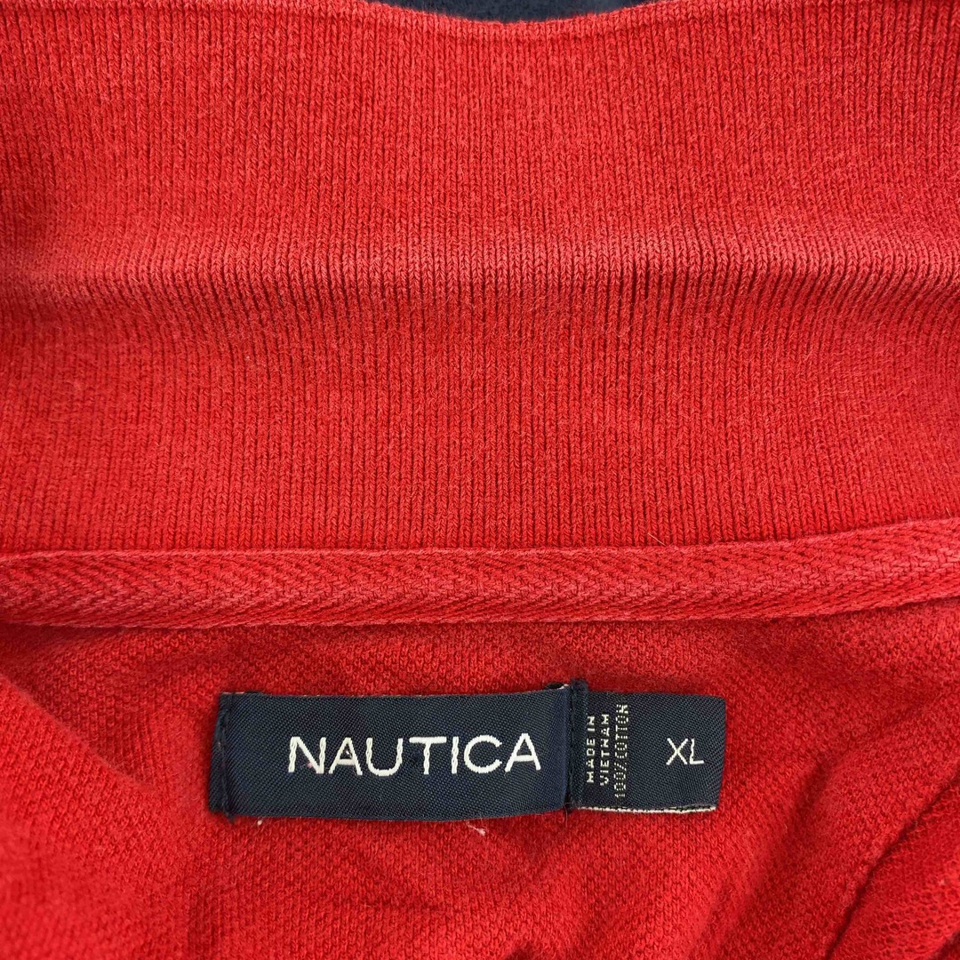 NAUTICA(ノーティカ)のNAUTICA ノーティカ　赤系　ボーダー　メンズ ポロシャツ メンズのトップス(ポロシャツ)の商品写真