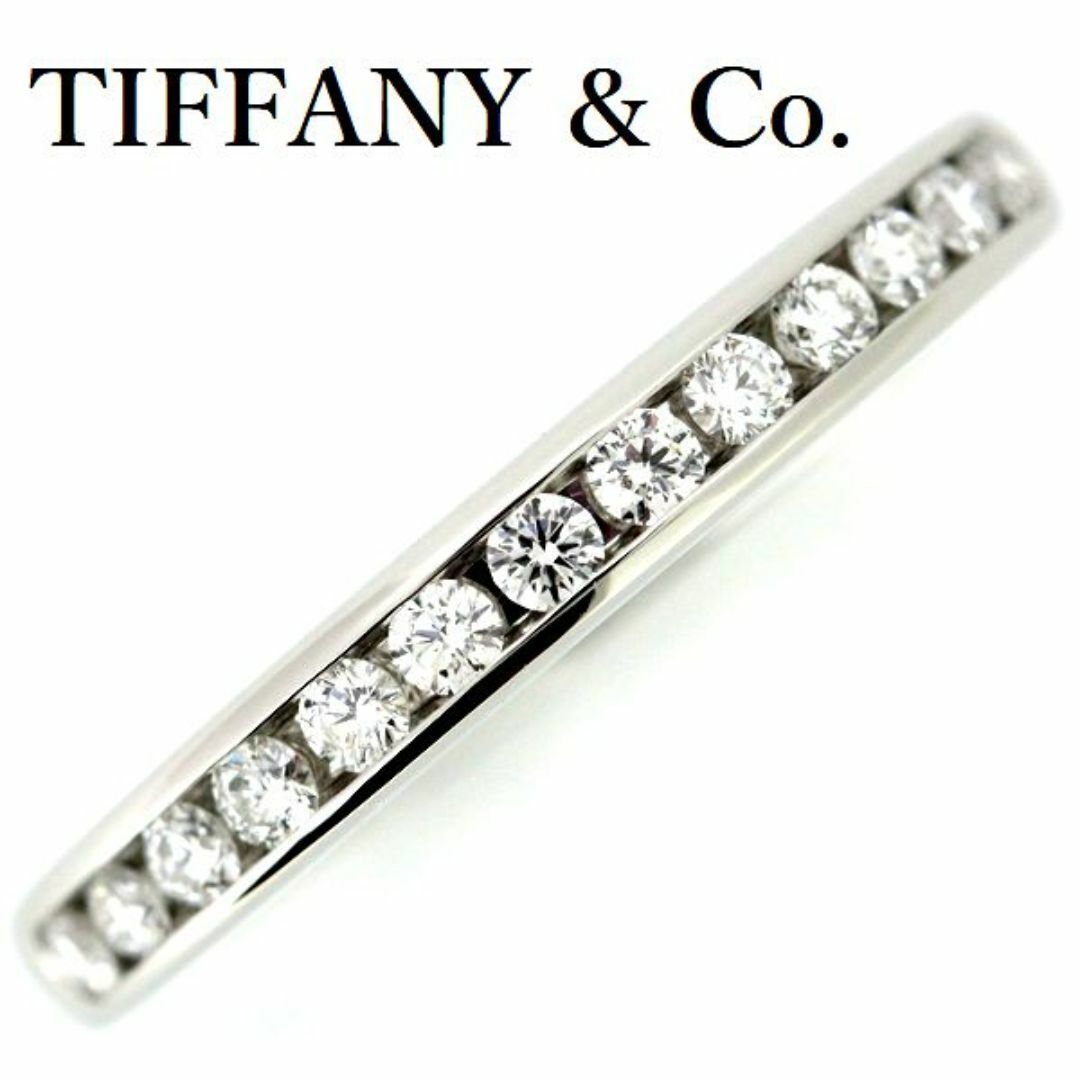 Tiffany & Co.(ティファニー)のティファニー ハーフサークル ダイヤモンド リング 13P 8号弱 2.58mm Pt950 レディースのアクセサリー(リング(指輪))の商品写真