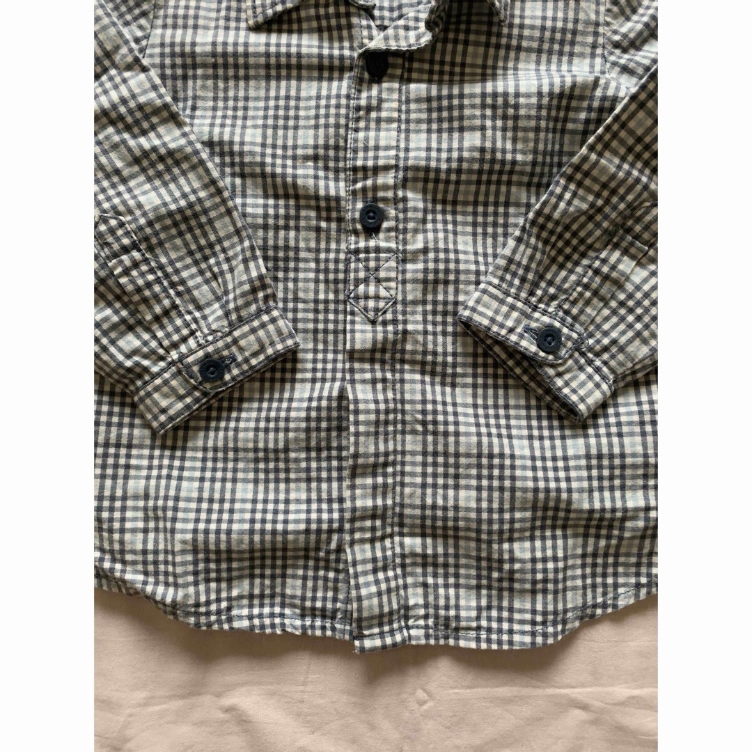 babyGAP(ベビーギャップ)のbaby Gap チェックシャツ 80 キッズ/ベビー/マタニティのベビー服(~85cm)(シャツ/カットソー)の商品写真