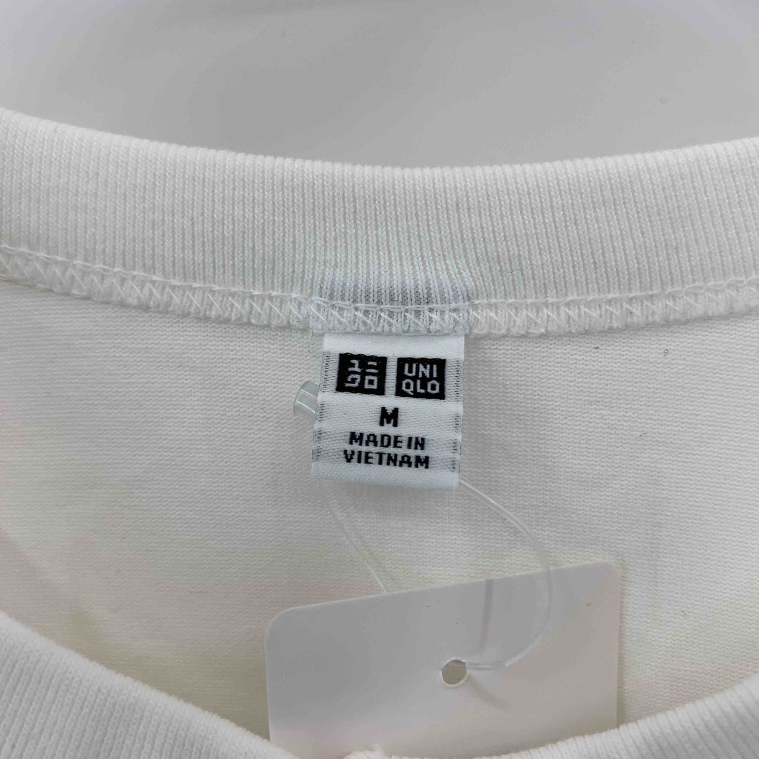 UNIQLO(ユニクロ)のUNIQLO ユニクロ レディース Tシャツ（長袖）ホワイト レディースのトップス(シャツ/ブラウス(長袖/七分))の商品写真