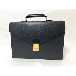 ルイヴィトン(LOUIS VUITTON)のLOUIS VUITTON ルイヴィトン エピ セルヴィエット コンセイエ ビジネスバッグ ブリーフケース ブラック ゴールド金具 ベタなし M54422(ビジネスバッグ)