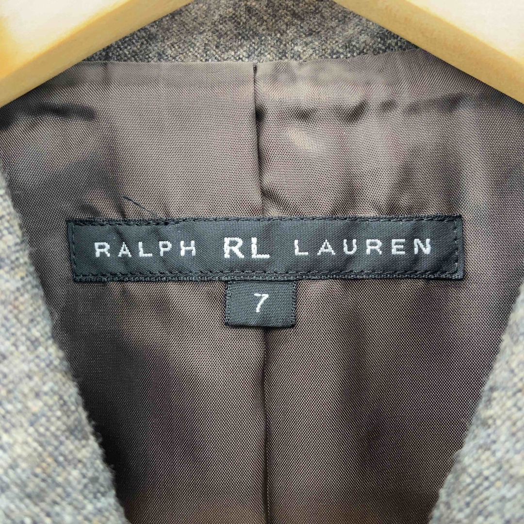 POLO RALPH LAUREN(ポロラルフローレン)のRALPH LAUREN ラルフローレン レディース イカ襟ジャケット ブラウン ショート丈 ウール レディースのジャケット/アウター(その他)の商品写真