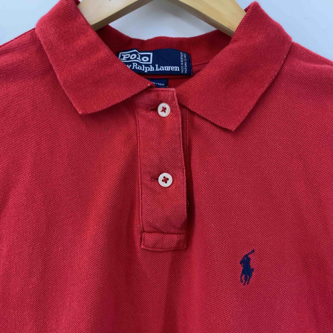 POLO RALPH LAUREN ポロラルフローレン レディース ポロシャツ レッド レディースのトップス(ポロシャツ)の商品写真