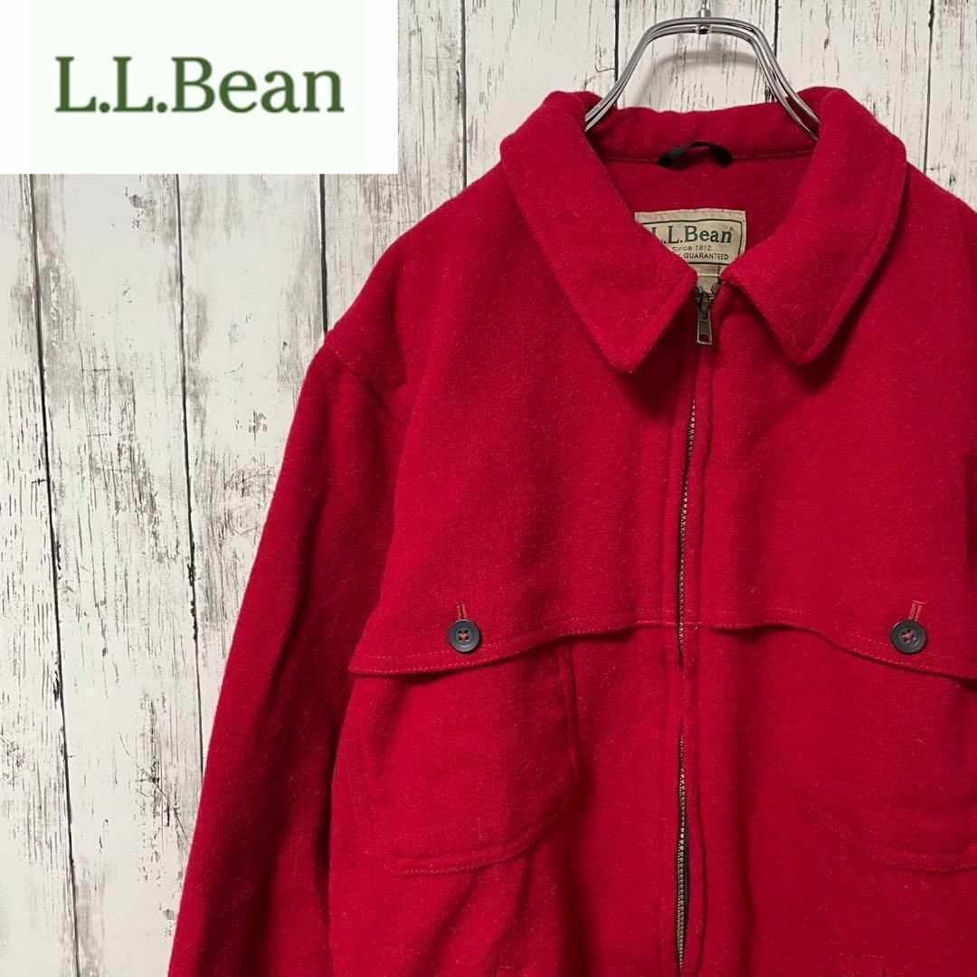 L.L.Bean(エルエルビーン)のL.L.BEAN エルエルビーン USA古着 ウールジャケット 赤 M メンズ その他のその他(その他)の商品写真