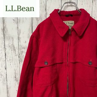 L.L.Bean - L.L.BEAN エルエルビーン USA古着 ウールジャケット 赤 M メンズ