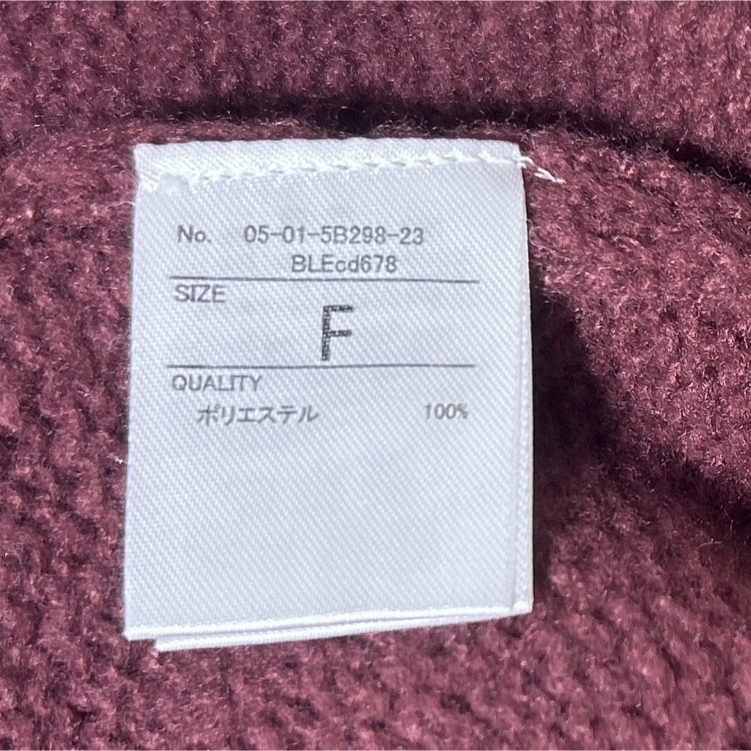 BONLECILL ニット セーター カーデ カーディガン パール ボタン 赤 レディースのトップス(カーディガン)の商品写真