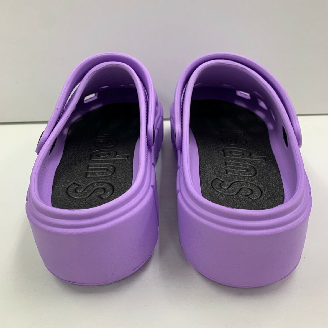LL/25.0-26.0cm レディース 新品  厚底サボサンダル 　紫 レディースの靴/シューズ(サンダル)の商品写真
