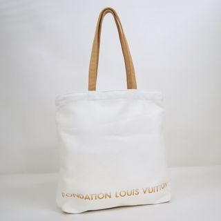 ルイヴィトン(LOUIS VUITTON)の【LOUIS VUITTON】ルイヴィトン フォンダシオン美術館 限定  トートバッグ キャンバス ホワイト/tg1362(トートバッグ)