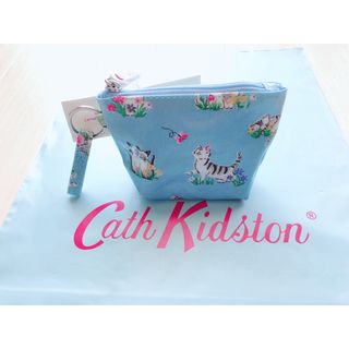 Cath Kidston - 【新品未使用】キャスキッドソン コインケース ポーチ キャット ネコ 花柄