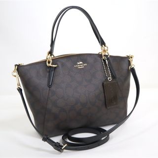 コーチ(COACH)の【COACH】コーチ スモールケルシー・サッチェル 2WAYバッグ PVC×レザー ブラック×ゴールド金具 F28989 /kt10309ik(ショルダーバッグ)