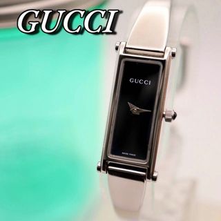 グッチ(Gucci)の極美品 GUCCI スクエア バングル シルバー レディース腕時計 724(腕時計)