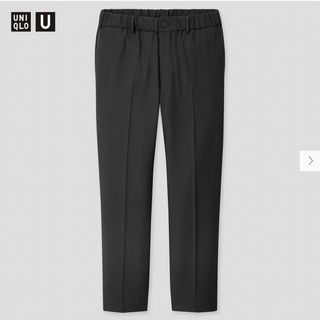 ユニクロ(UNIQLO)のUNIQLO U ワイドフィットテーパードパンツ 2020SS ブラック 黒(スラックス)