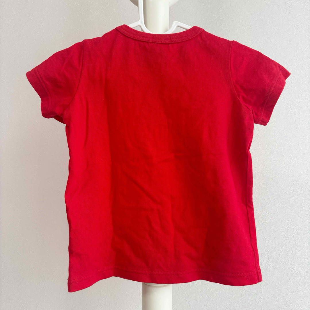HOT BISCUITS(ホットビスケッツ)のミキハウス　ホットビスケッツ　くまさん刺繍Tシャツ　80 美品 キッズ/ベビー/マタニティのベビー服(~85cm)(Ｔシャツ)の商品写真