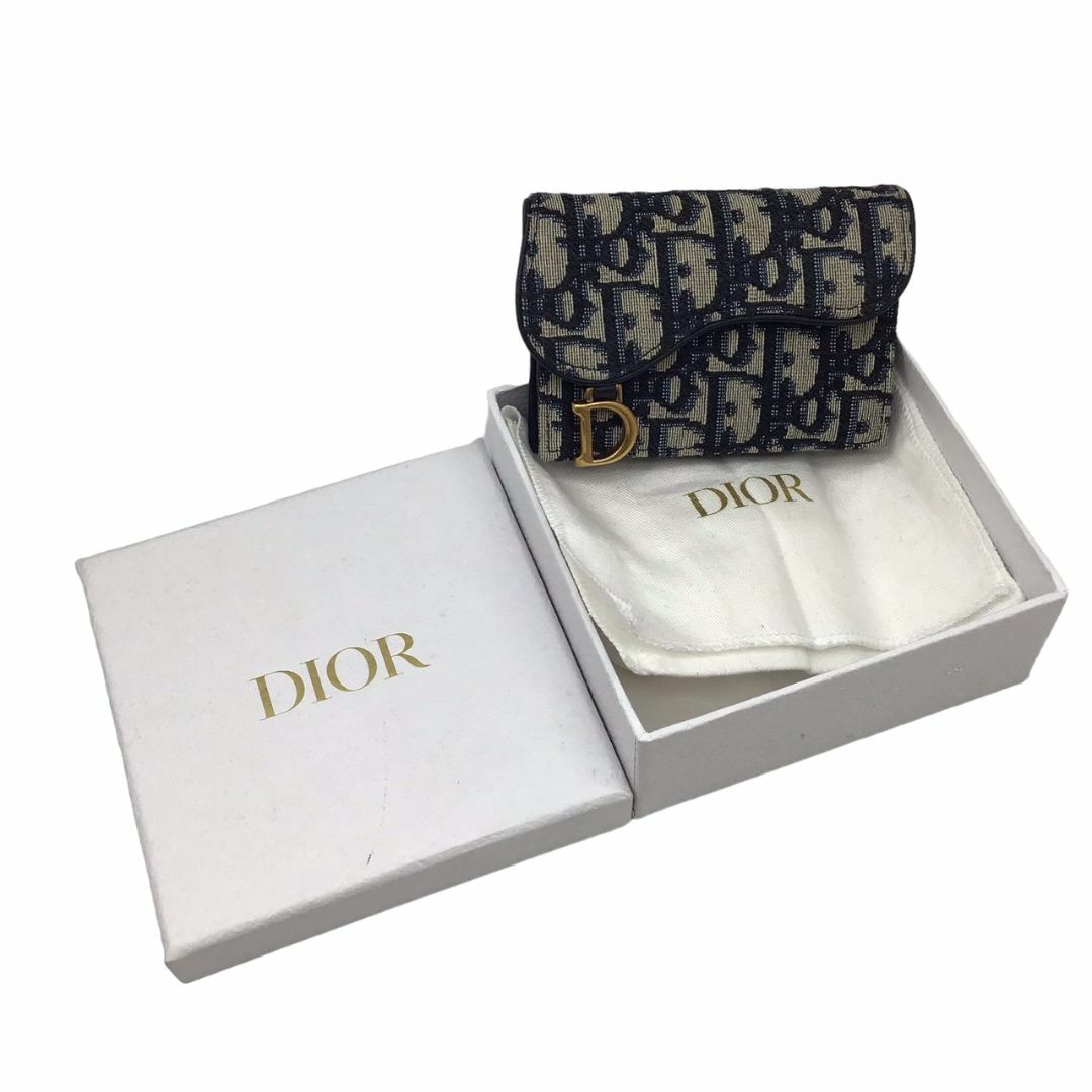 Christian Dior(クリスチャンディオール)のDIOR　ディオール　オブリーク ジャガード　トロッター　サドル　カードケース　フラップ　パスケース　カード入れ　クレジットカード　名刺入れ　定期入れ　レディース　メンズ　ユニセックス レディースのファッション小物(名刺入れ/定期入れ)の商品写真