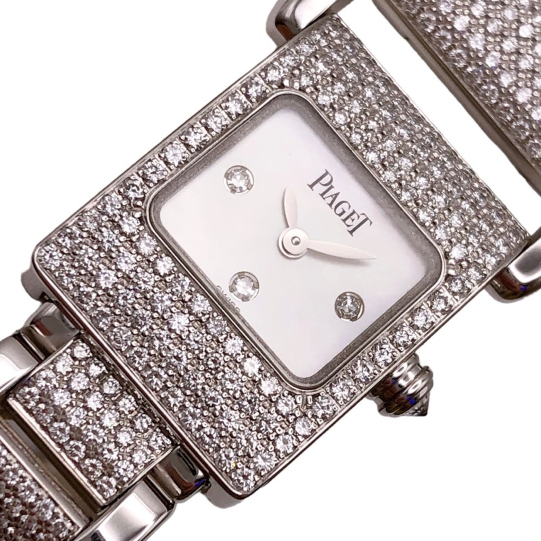 PIAGET(ピアジェ)の　ピアジェ PIAGET ミスプロトコール　ホワイトシェル 5224 K18ホワイトゴールド K18WG/ホワイトシェル レディース 腕時計 レディースのファッション小物(腕時計)の商品写真