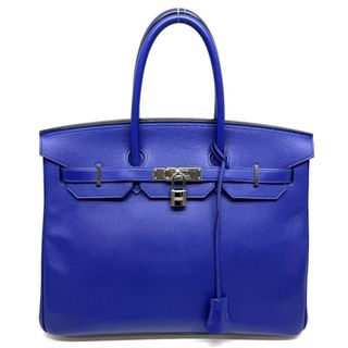 エルメス(Hermes)のエルメス HERMES バーキン35 バーキン 35 バッグ トートバッグ エプソン ブルーエレクトリック ブルー 青 シルバー金具 ヴォーエプソン(トートバッグ)