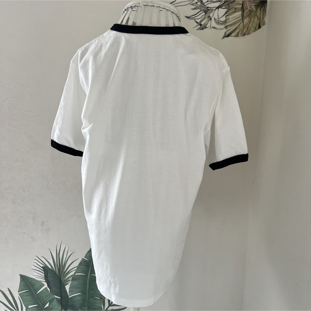 DEUXIEME CLASSE(ドゥーズィエムクラス)のドゥーズィエムクラス　ModernGarconneロゴTシャツ★ホワイトブラック レディースのトップス(Tシャツ(半袖/袖なし))の商品写真