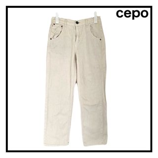 セポ(CEPO)のcepo　セポ　ホワイトデニム　コットンパンツ　カジュアル　レディース　S(デニム/ジーンズ)