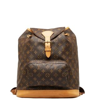 ルイヴィトン(LOUIS VUITTON)のルイ ヴィトン モノグラム モンスリGM リュック バックパック M51135 PVC レディース LOUIS VUITTON 【214-47508】(リュック/バックパック)