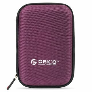 【色: パープル】ORICO 2.5インチ ハードディスク 収納 ケース ポータ(PC周辺機器)
