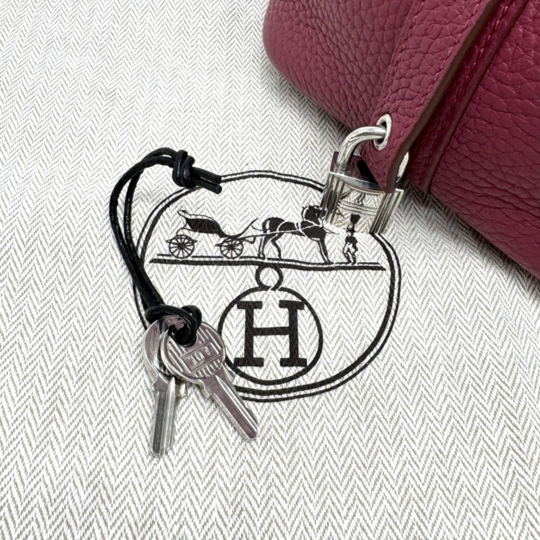 Hermes(エルメス)のエルメス HERMES ピコタンロックPM ピコタンロック PM ピコタンPM ピコタンロック18 バッグ トートバッグ トリヨンクレマンス ルビー レッド 赤 シルバー金具 レディースのバッグ(トートバッグ)の商品写真