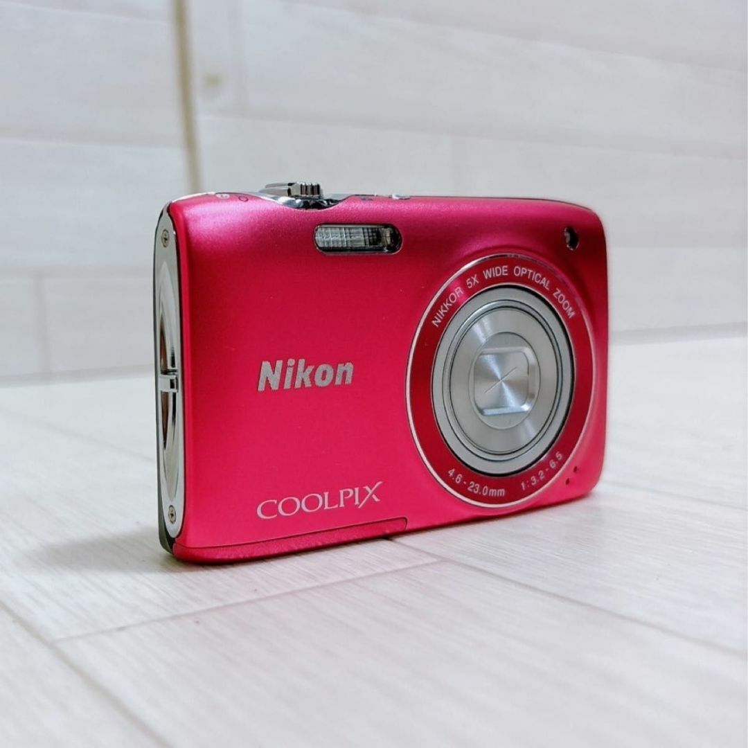 Nikon(ニコン)のNikon デジタルカメラ COOLPIX S3100 フレッシュピンク 良品 スマホ/家電/カメラのカメラ(コンパクトデジタルカメラ)の商品写真