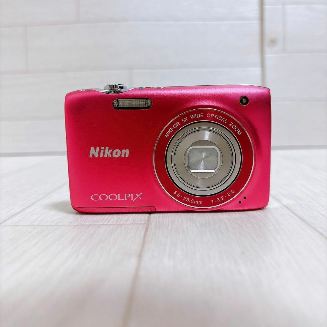 Nikon(ニコン)のNikon デジタルカメラ COOLPIX S3100 フレッシュピンク 良品 スマホ/家電/カメラのカメラ(コンパクトデジタルカメラ)の商品写真