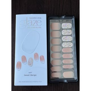 ダッシングディバ(DASHING DIVA)の glaze ジェルネイルシール Jewel beige(ネイル用品)