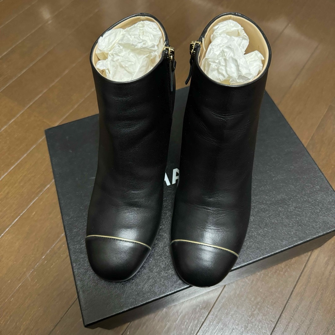 美品!】CHANEL シャネル ショートブーツ 美品!】CHANEL シャネル ショートブーツ