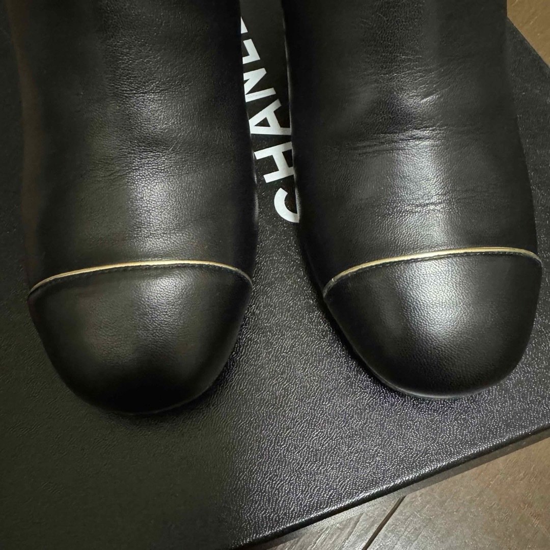 美品!】CHANEL シャネル ショートブーツ 美品!】CHANEL シャネル ショートブーツ