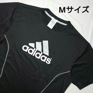 アディダス(adidas)のアディダス ロゴTシャツ クライマライト Mサイズ ブラック 半袖(Tシャツ/カットソー(半袖/袖なし))