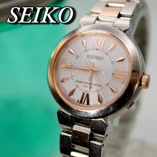 良品SEIKO ルキア ソーラー ラウンド シルバー レディース腕時計 727(腕時計)