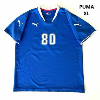 プーマ(PUMA)のPUMA プーマ Tシャツ スポーツ 古着 ナンバーロゴ 日本製 XL相当(Tシャツ/カットソー(半袖/袖なし))