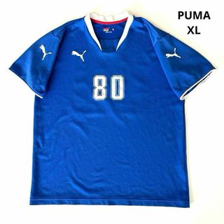 PUMA - PUMA プーマ Tシャツ スポーツ 古着 ナンバーロゴ 日本製 XL相当