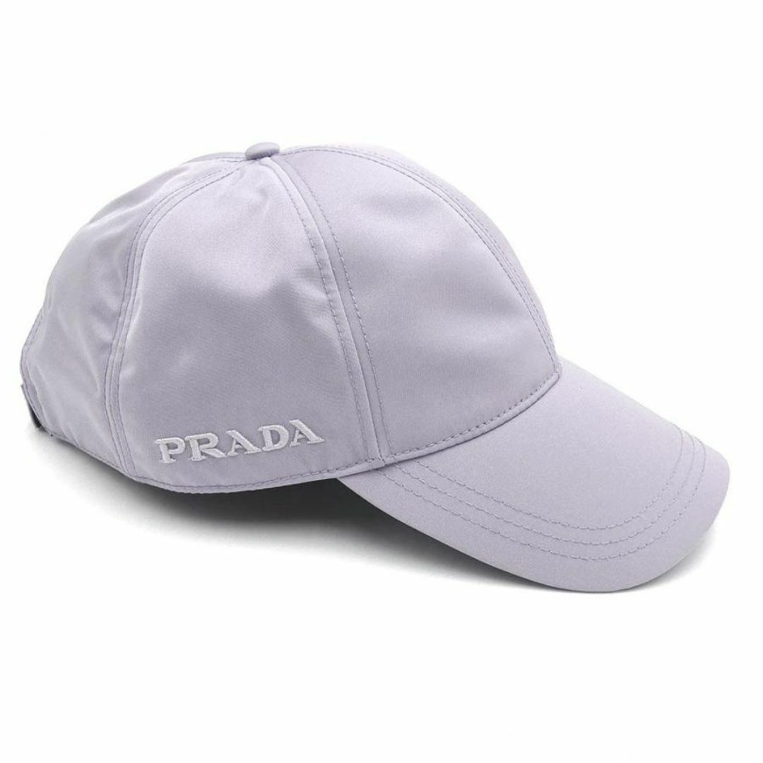 PRADA(プラダ)のプラダ 帽子 PRADA テスート ナイロン ベースボールキャップ ロゴ サイズL パープル メンズ 2HC274 T-YJP06251 レディースの帽子(キャップ)の商品写真