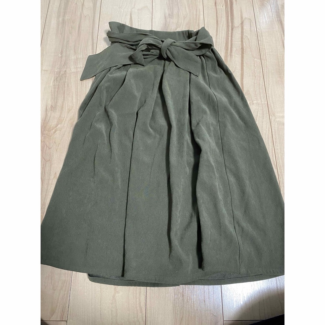 Rope' Picnic(ロペピクニック)のモスグリーン　スカート　ロペピクニック レディースのスカート(ひざ丈スカート)の商品写真