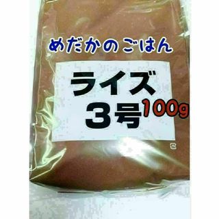 めだかのごはん ライズ3号 100g グッピー 熱帯魚 めだか 金魚(アクアリウム)