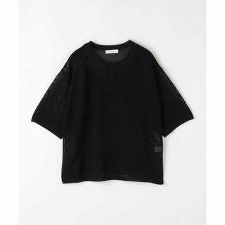 アデイインザライフ(a day in the life)の【BLACK】メッシュブルオーバーニット+ キャミソール  -ハンドウォッシャブル-<A DAY IN THE LIFE>(ニット/セーター)