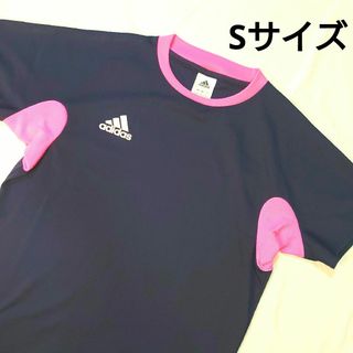 アディダス(adidas)のadidas freefootballシャツ ブラック×ピンク Sサイズ(ウェア)