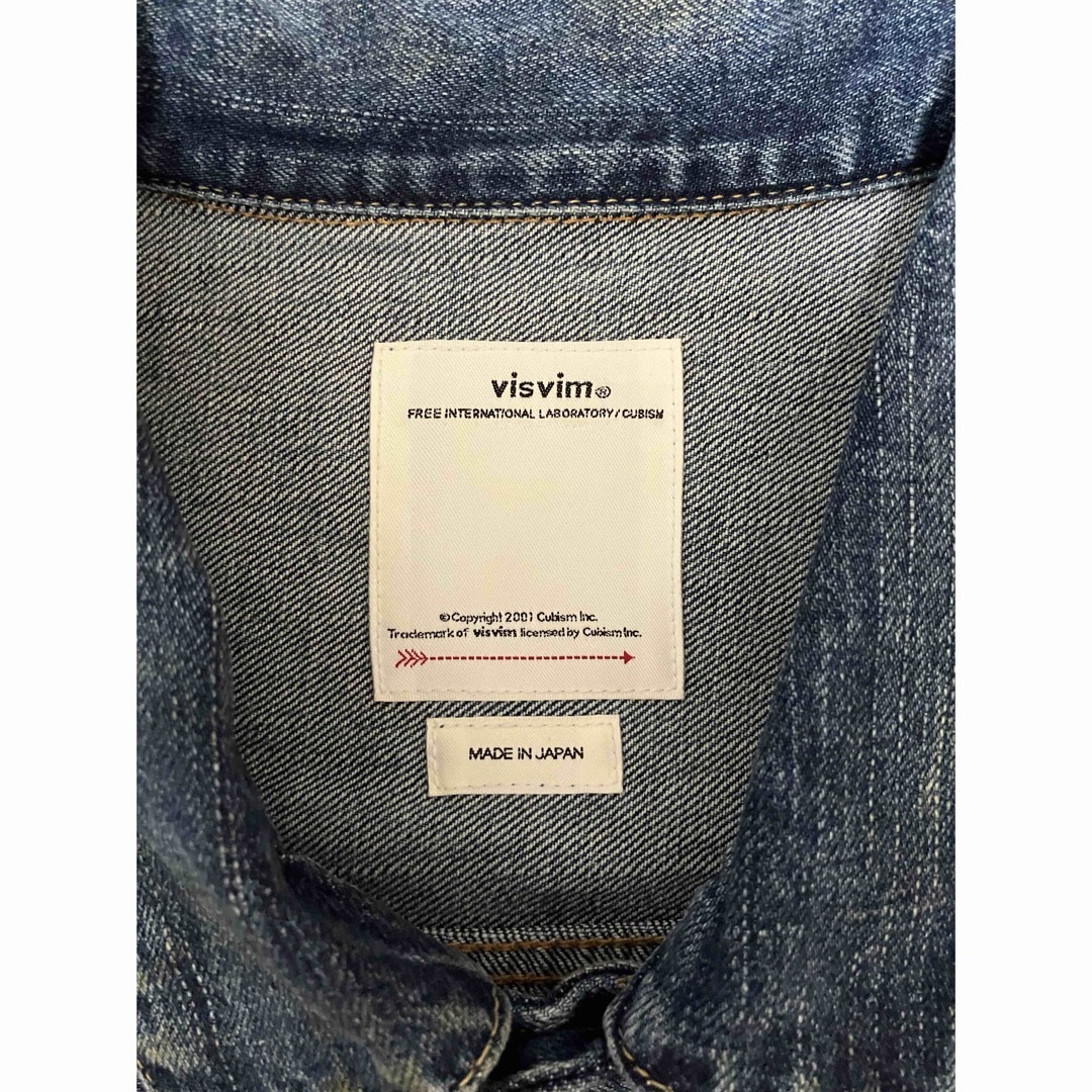 VISVIM(ヴィスヴィム)の貴重！値段交渉可！　VISVIM SS101 JKT DRY DMGD-999 メンズのジャケット/アウター(Gジャン/デニムジャケット)の商品写真