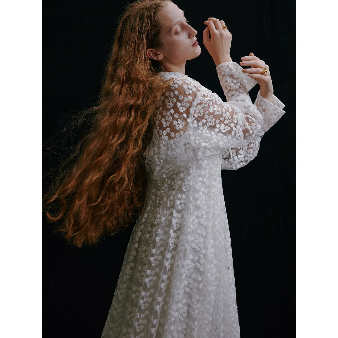 Ameri VINTAGE - VINTAGE LIKE SHEER FLOWER DRESSの通販 by H's Ameri VINTAGE - VINTAGE LIKE SHEER FLOWER DRESSの通販 by H's