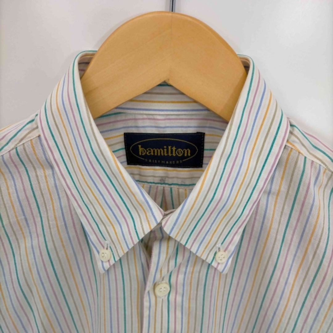Hamilton(ハミルトン)のHAMILTON(ハミルトン) マルチボーダー ボタンダウンシャツ メンズ メンズのトップス(その他)の商品写真