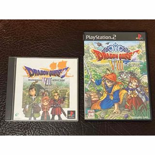 スクウェアエニックス(SQUARE ENIX)の動作品 PS1 PS2 ドラゴンクエスト 7 + 8 DRAGON QUEST(家庭用ゲームソフト)