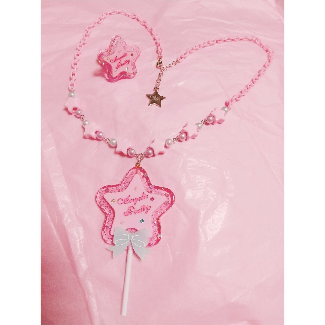 Angelic Pretty - アンジェリックプリティ ネックレス リングの Angelic Pretty - アンジェリックプリティ ネックレス リングの